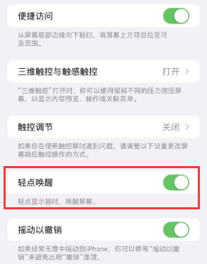 玛沁苹果授权维修站分享iPhone轻点无法唤醒怎么办