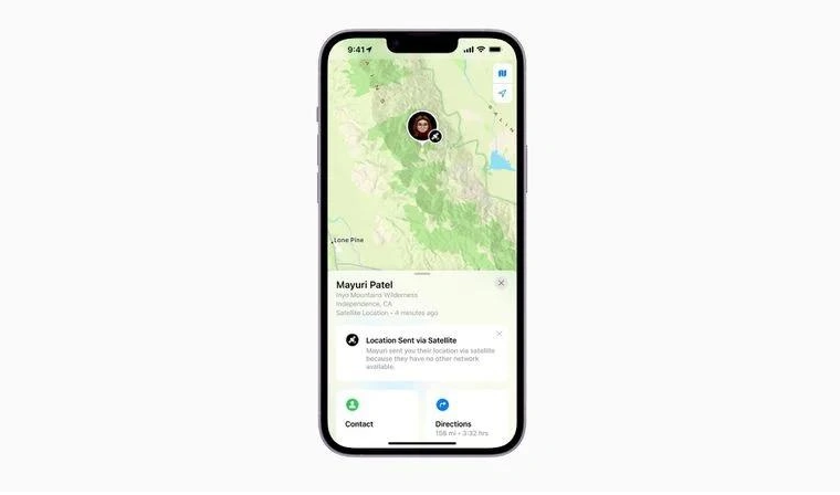 玛沁苹果14维修分享iPhone14系列中 FindMy功能通过卫星分享位置方法教程 